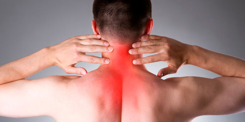 болка во вратот поради остеохондроза